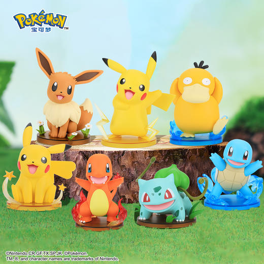 Pokemon/宝可梦 皮卡丘 可达鸭款 手办 潮玩公仔玩具摆件 商品图1