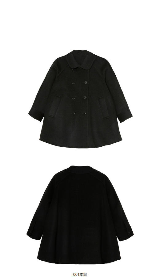 JNBY   22年冬款  宽松A型呢大衣  1M0810330 商品图8