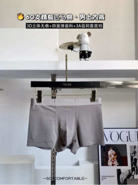 【秋冬款】佳蒂曼男士皮马棉内裤4条装