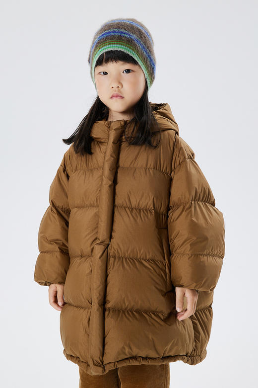 JNBY  22年冬款  连帽宽松中长款羽绒面包服  1M0C10530 商品图0