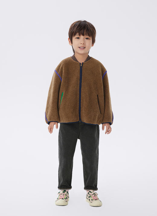 JNBY  22年冬款  仿皮草棒球领  1M0A10410 商品图8