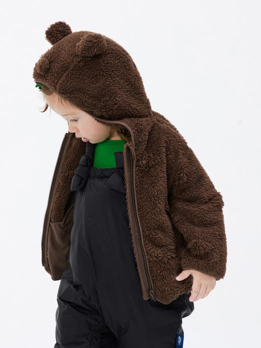 JNBY  22年冬款  蓬松仿皮草针织外套  YM0A10480 商品图3