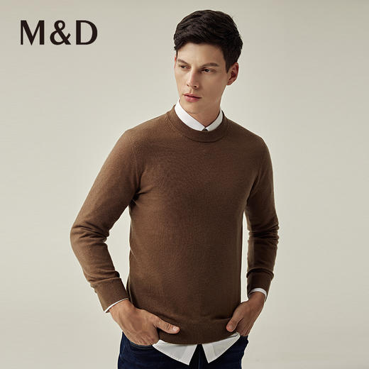名盾羊毛衫男士22秋冬国货打底羊毛衫套头圆领毛衣男针织衫 商品图3