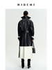 HIDEMI 黑白拼接极简之感长款环保皮风衣皮衣 商品缩略图13