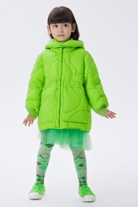 JNBY  22年冬款  连帽长袖中长款羽绒服  1M0C10570