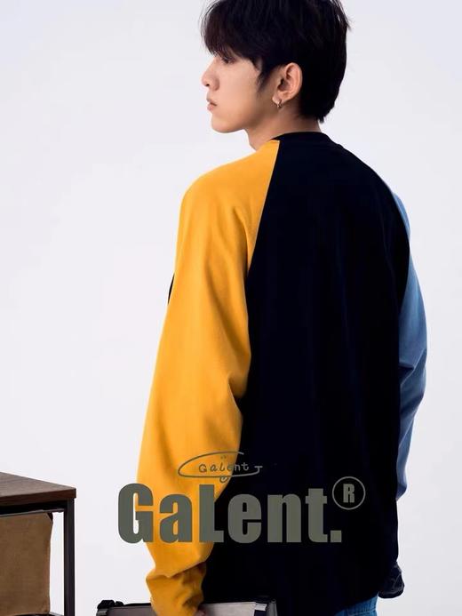 「Galent极蓝」CX222001/三色拼撞袖基础款长袖T 商品图3