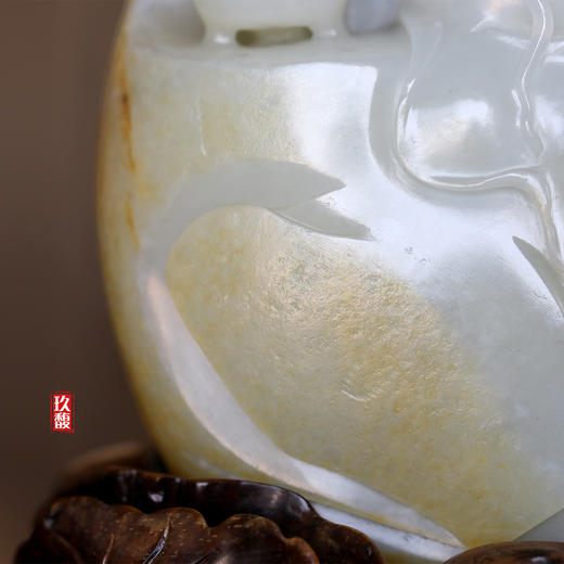 和田玉（白玉）籽料摆件--坐观音 1616g 商品图4