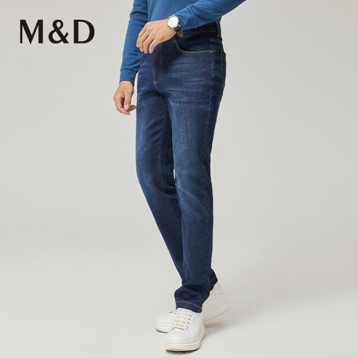 【菁英同款】名盾牛仔裤直筒中腰秋冬商务休闲时尚牛仔长裤36498 商品图1