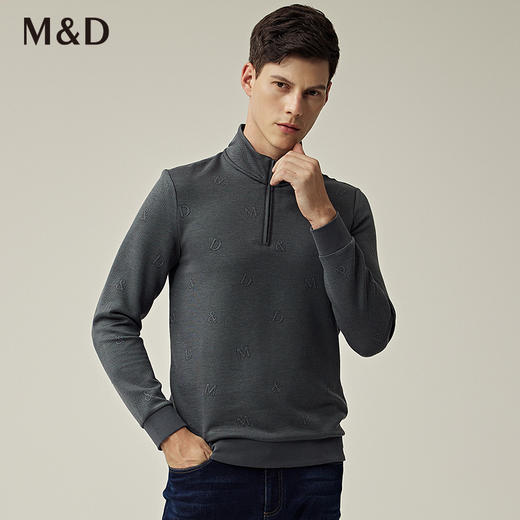MD名盾羊毛衫立领秋冬长袖拉链松紧袖口羊毛内搭套头衫 商品图1