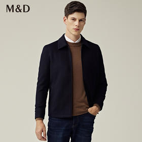 名盾高端羊绒夹克羊毛夹克秋冬季休闲翻领夹克毛呢外套
