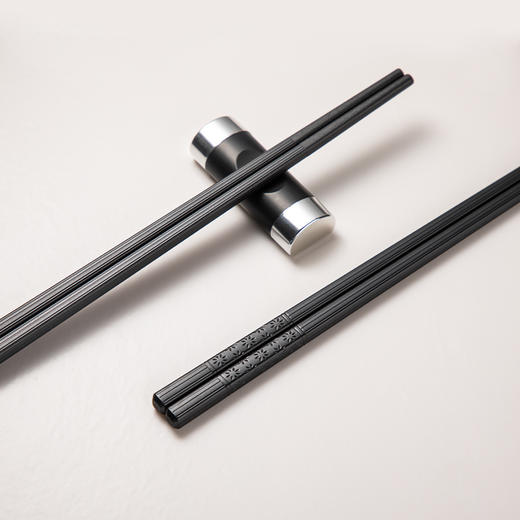 客满多樱花6双装合金筷防滑坚固耐用不易发霉 商品图5