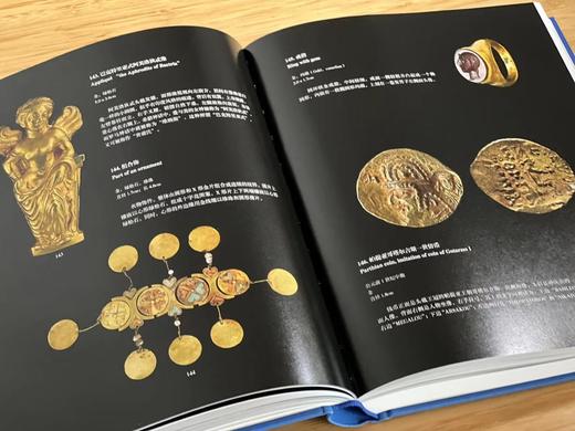 《器服物佩好无疆：东西文明交汇的阿富汗国家宝藏》（增订版），清华大学艺术博物馆编，16开，精装，页数不详，1.28kg，上海书画出版社2022年一版一印。定价258，售价198元。
  商品图10