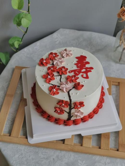祝寿梅花款 01一鲜奶动物奶油蛋糕 商品图0