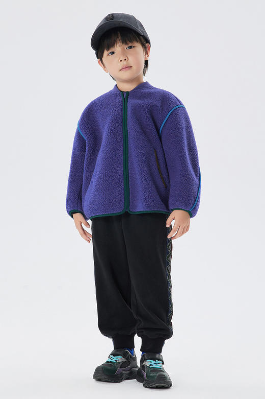 JNBY  22年冬款  仿皮草棒球领  1M0A10410 商品图0