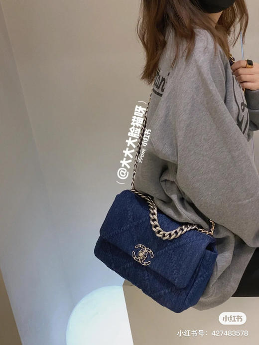 牛仔包链条包  浅蓝色 深蓝色自己备注26*16*9 商品图14