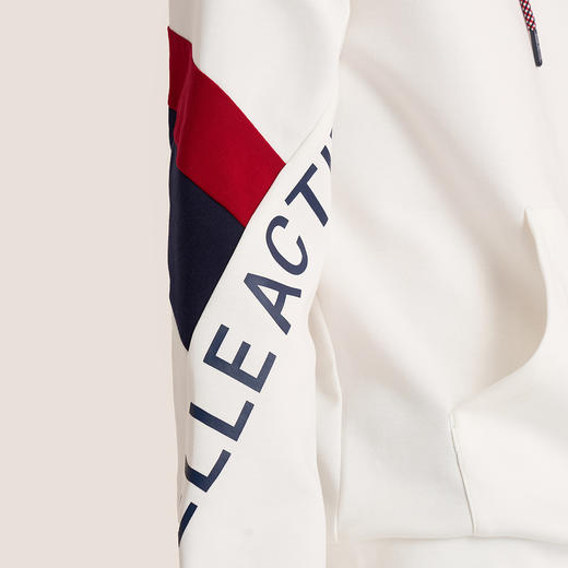 ELLE Active秋季休闲连帽卫衣新款时尚撞色上衣女装 商品图4