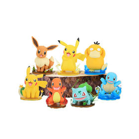 Pokemon/宝可梦 皮卡丘 可达鸭款 手办 潮玩公仔玩具摆件