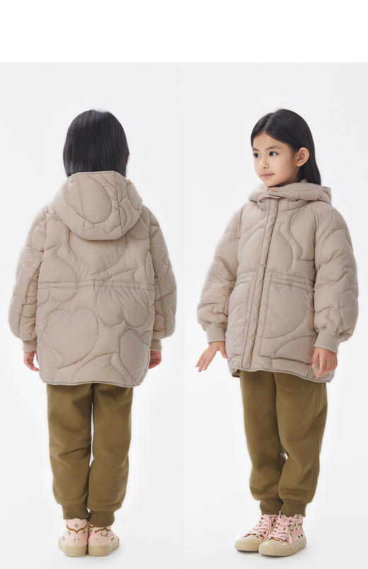 JNBY  22年冬款  连帽长袖中长款羽绒服  1M0C10570 商品图9