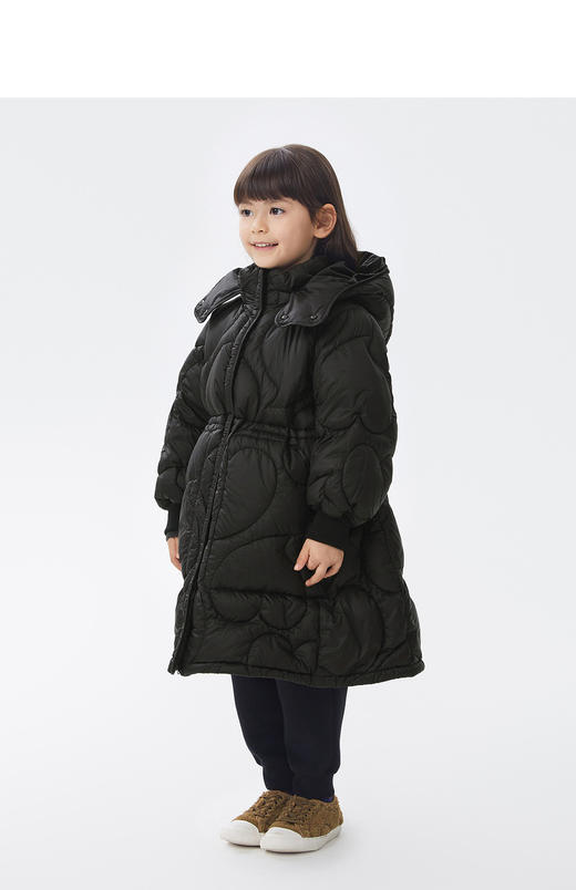 JNBY  22年冬款  宽松长款连帽羽绒服 1M0C10580 商品图4