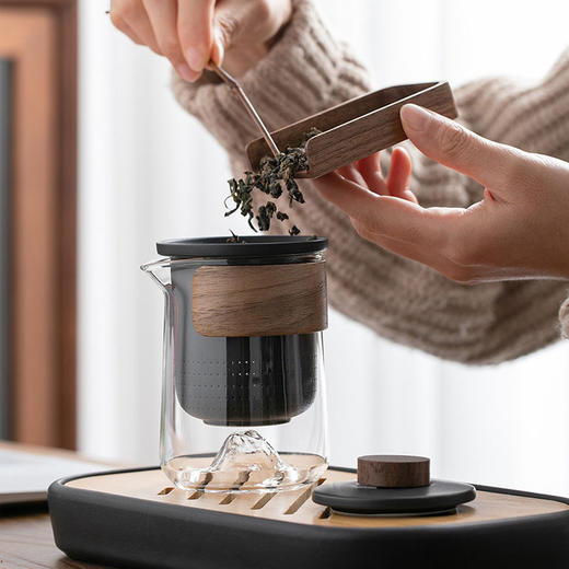 【远山旅行茶杯茶具套装】玻璃户外一壶三杯陶瓷快客杯泡茶壶 商品图3