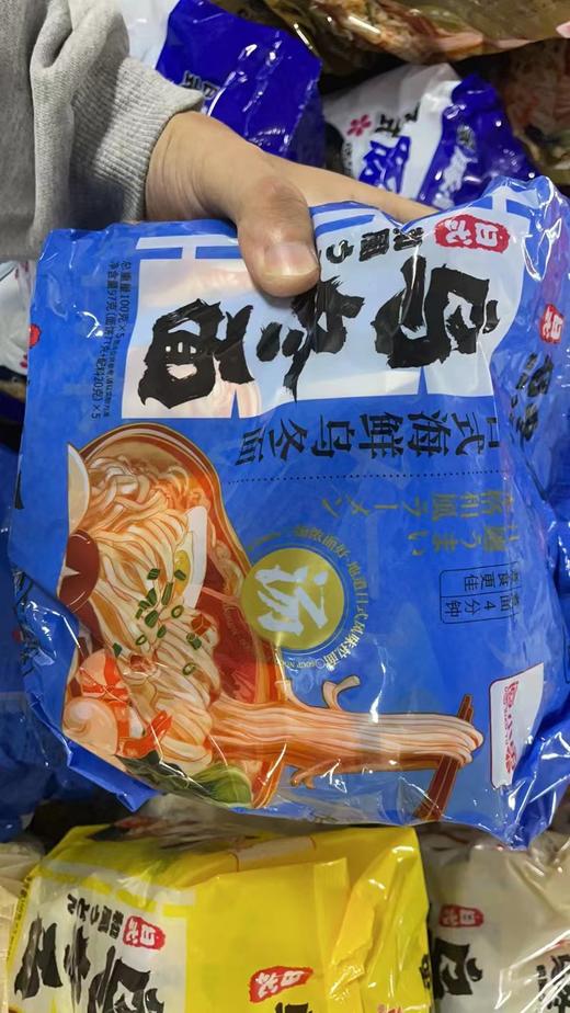 逗小鱼方便面量贩装500g 乌冬面日式海鲜。 商品图1