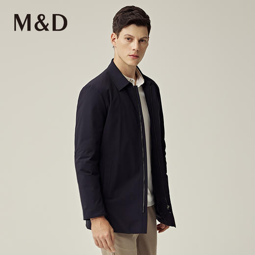 名盾商务秋冬新品翻领白鸭绒爸爸装白鸭绒夹克领羽绒服 商品图2