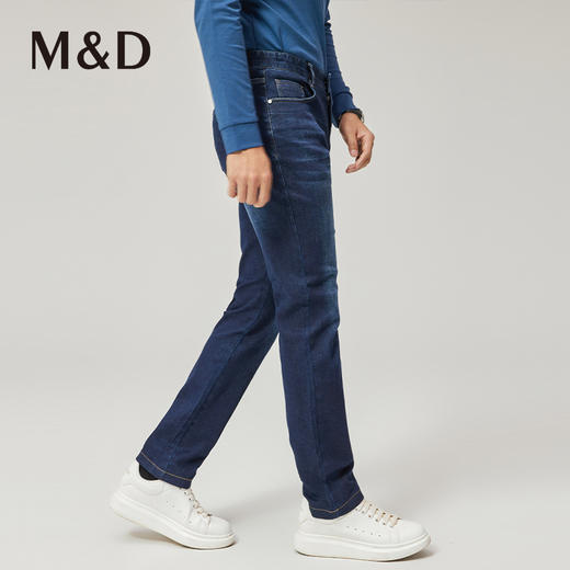【菁英同款】名盾牛仔裤直筒中腰秋冬商务休闲时尚牛仔长裤36498 商品图3