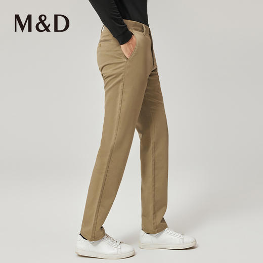 MD名盾商务男士秋冬新款休闲西裤中腰直筒修身职业长裤男 商品图3