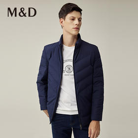 M&D/名盾商务男装秋冬新品夹克立领白鸭绒外套防风保暖羽绒服