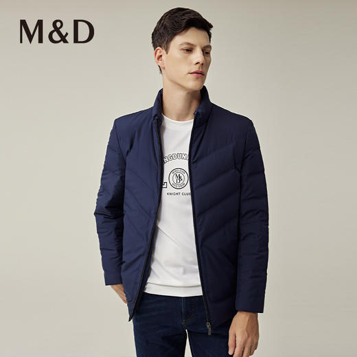M&D/名盾商务男装秋冬新品夹克立领白鸭绒外套防风保暖羽绒服 商品图0