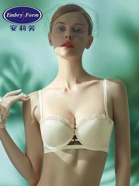 安莉芳商场同款性感光面半杯文胸女士薄款小胸聚拢内衣EB00512