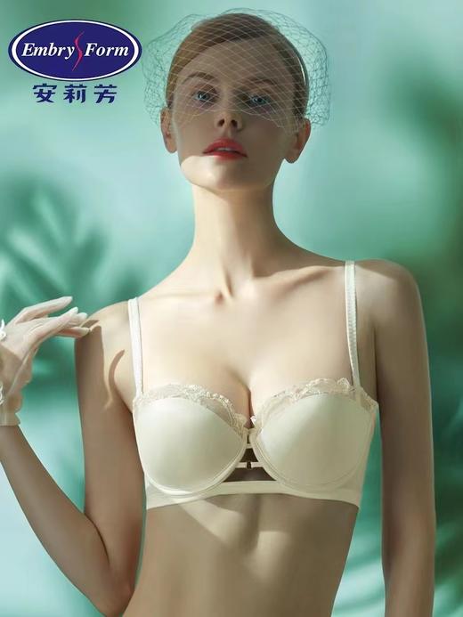 安莉芳商场同款性感光面半杯文胸女士薄款小胸聚拢内衣EB00512 商品图0