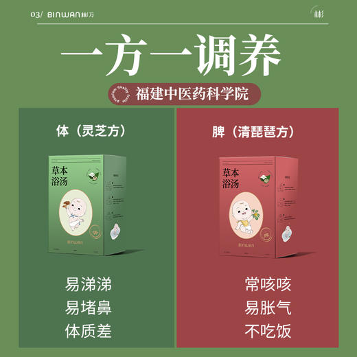彬万/Binwan 儿童泡澡艾草包40ml*7袋/盒*2盒[福利品] 商品图2