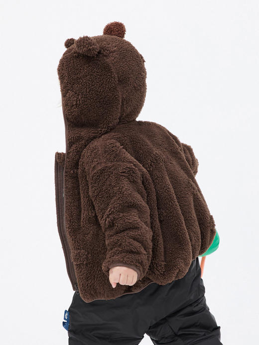 JNBY  22年冬款  蓬松仿皮草针织外套  YM0A10480 商品图2