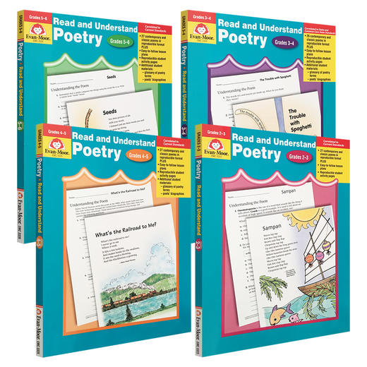 Evan-Moor Read and Understand Poetry 阅读与理解系列 诗歌 商品图1