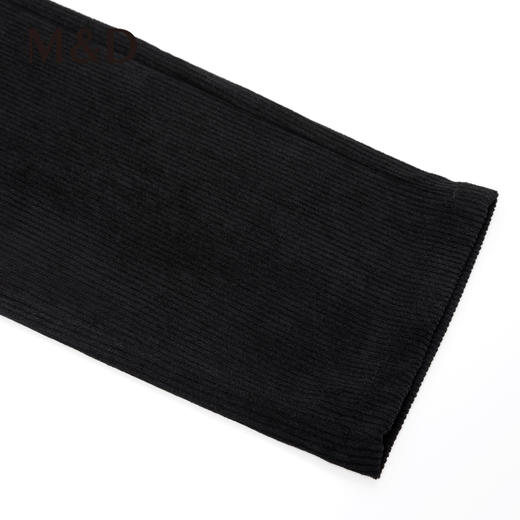 M&D/名盾秋冬新款休闲黑色工装中腰正装修身商务灯芯绒长裤男 商品图2