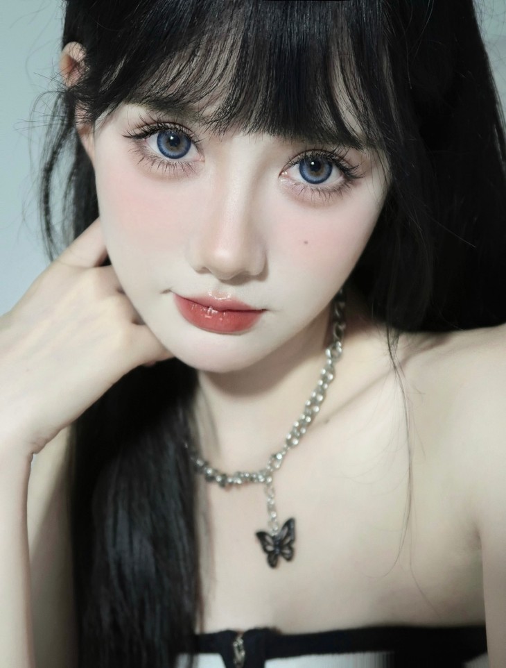 CLAIRECOLOR年抛隐形眼镜 海蓝椰椰14.5mm 1副/2片-VVCON美瞳商城13