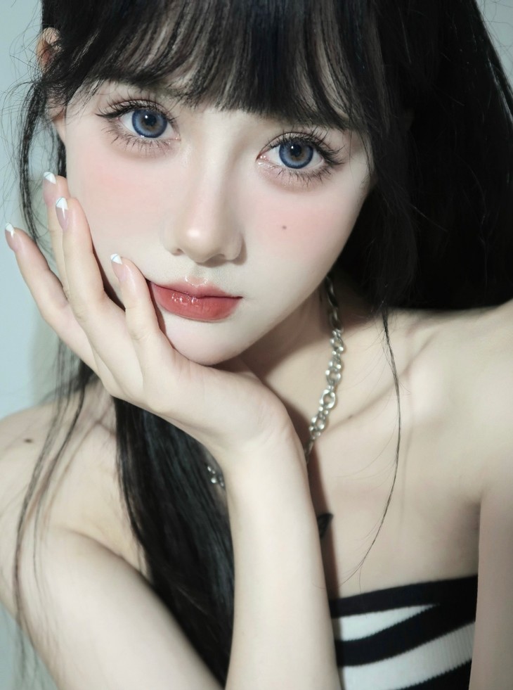 CLAIRECOLOR年抛隐形眼镜 海蓝椰椰14.5mm 1副/2片-VVCON美瞳商城11