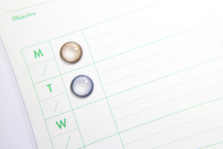 CLAIRECOLOR年抛隐形眼镜 奶油可颂14.5mm 1副/2片-VVCON美瞳商城5