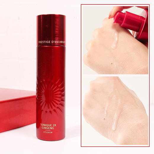 韩国its skin伊思2X系列红参蜗牛水140ml/乳140ml组合套盒护肤补水滋润 商品图3
