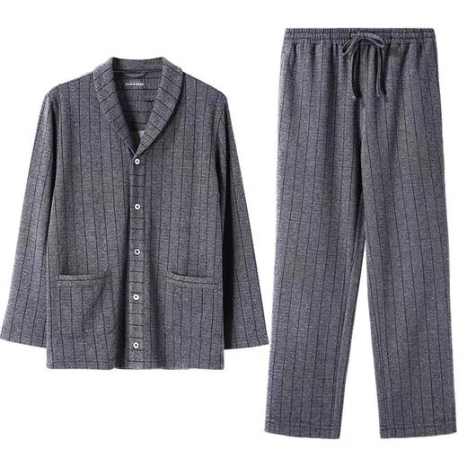 【爆款绵羊毛混纺】秋冬款 德国舒雅高端铂雅男士家居服含绵羊毛青果领开衫睡衣99/20545H 商品图7