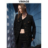  VIMAGE纬漫纪冬季新款粗花呢气质修身显瘦外套V1803403 商品缩略图3