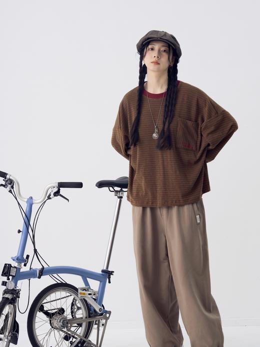 「Galent极蓝」CX222003/口袋刺绣条纹长袖 商品图2