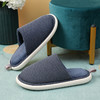 【情侣款拖鞋】秋冬条纹针织布男女棉拖鞋 绒绒的超温暖 外贸高端家居拖鞋 商品缩略图7