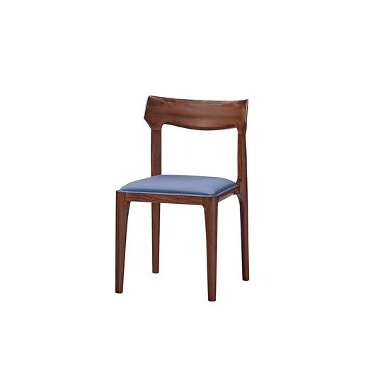 【现代风-CY311餐椅】现代风/餐厅/北美黑胡桃木/实木+超纤皮餐椅 商品图1