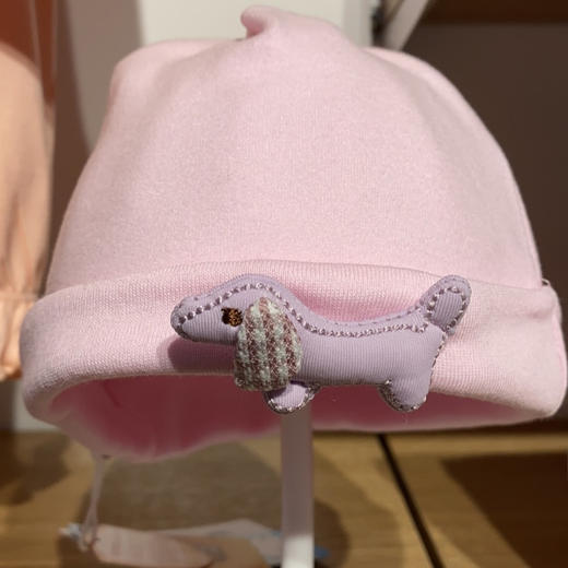 商场同款棉果果冬季科技面料女童生儿柔软亲肤呵护自发热植物抗菌暖姜绒出生帽M425500422675 商品图2