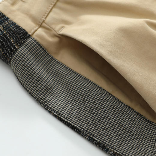 谜底休闲裤女2022秋新款时尚百搭宽松拼接哈伦裤锥型裤223MK1120 商品图3