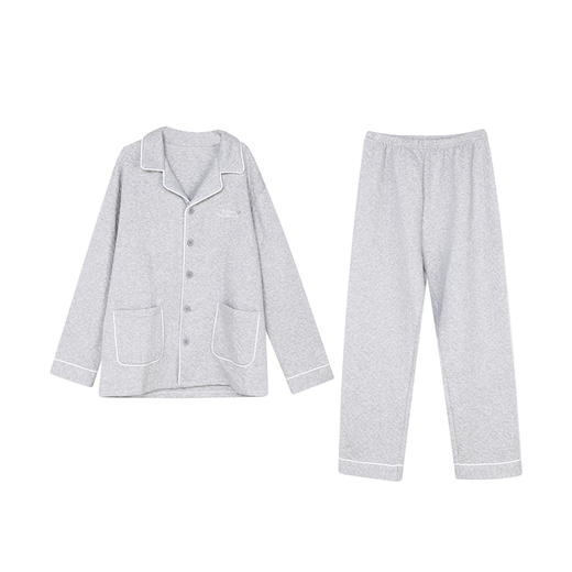 都市丽人都市锋尚生活家居男士夹层套装夹层中家居服长袖睡衣FH21J8 商品图4