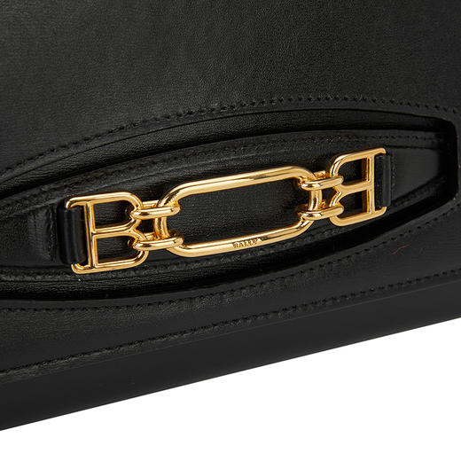 BALLY 巴利 女士1851马衔扣单肩手拿包 黑色 VALERIEE 商品图3