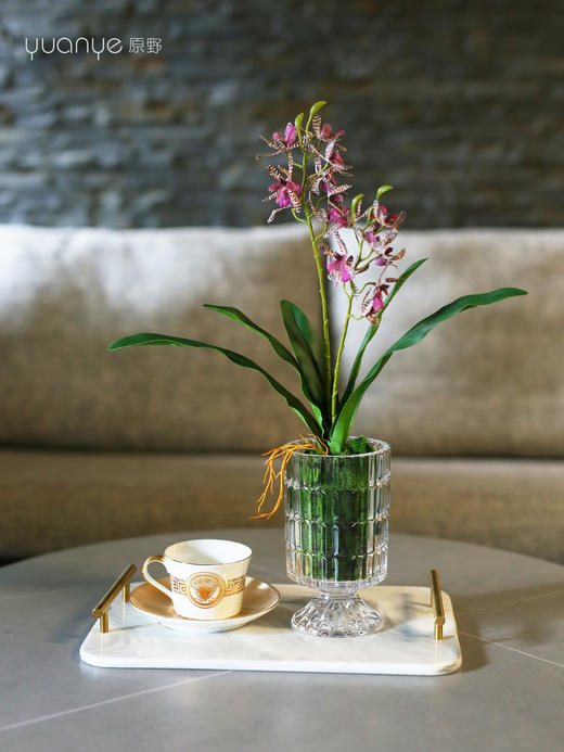 自然风仿真迷兰摆件假花酒店客厅餐桌玄关茶几花卉仿真装饰摆设花 商品图2